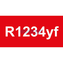 Etiquette autocollante pour R1234yf