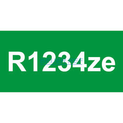 Etiquette autocollante pour R1234ze